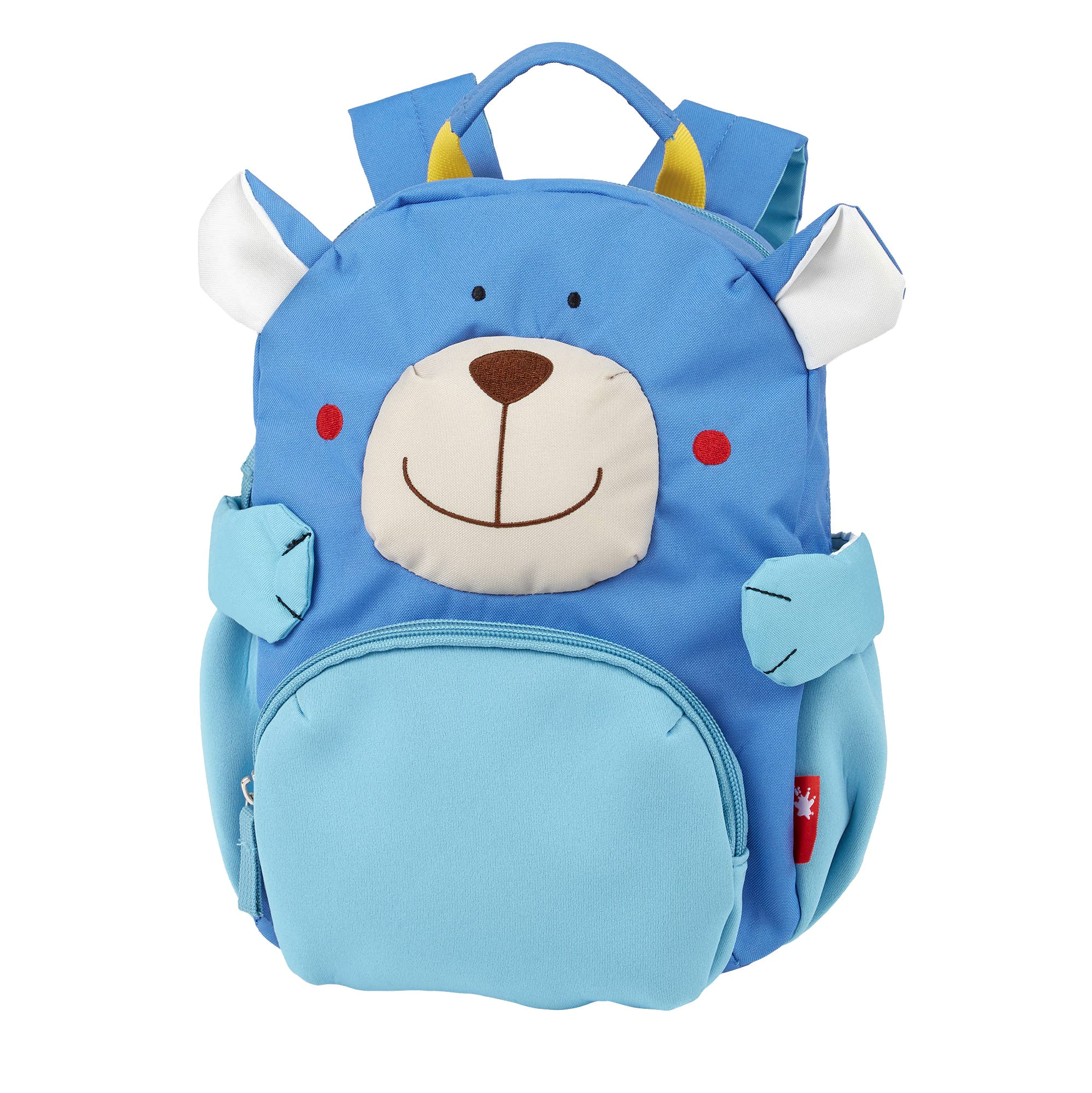 Kinderrucksack Bär von Sigikid, blau mit plüschigen Bärenohren und geräumigem Hauptfach, ideal für Kinder