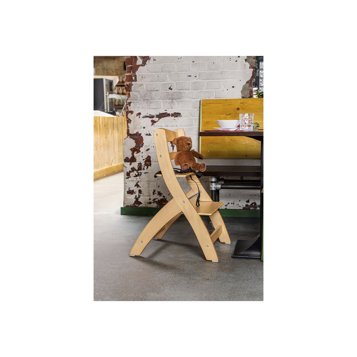 Pinolino | Stufenstuhl 'Thilo', klar lackiert