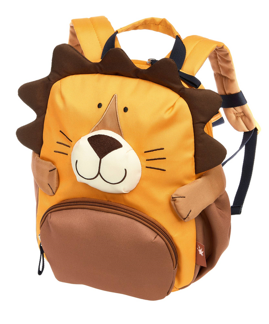 Kinderrucksack Löwe von Sigikid, orange-braun mit Löwenmähne und Plüschohren, geeignet für Kleinkinder