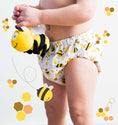 Bild in Galerie-Betrachter laden, Happy Bear | Windel/Trainingshose mit Bienenmotiv. Farbe: weiß/gelb/schwarz