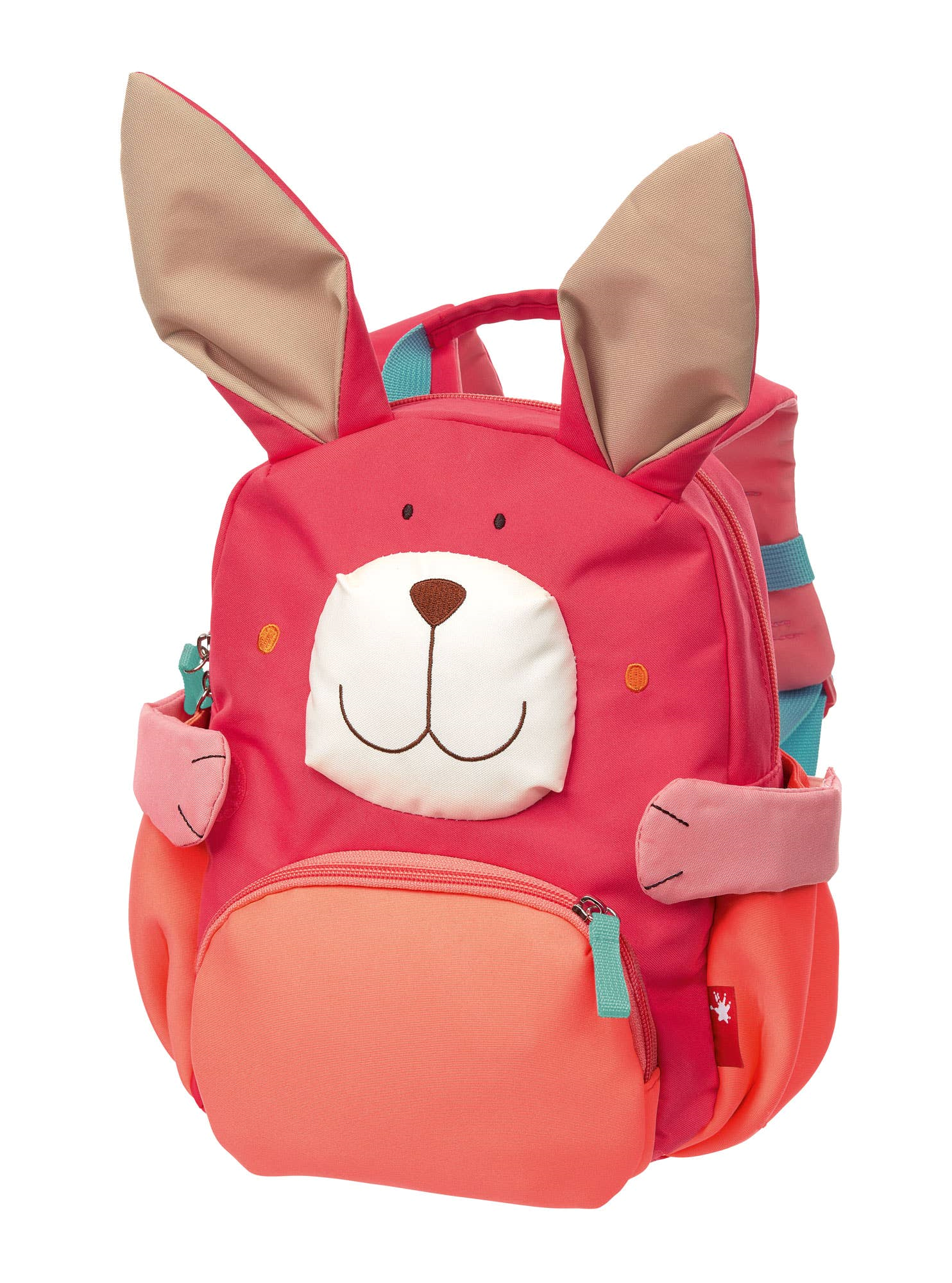 Kinderrucksack Hase von Sigikid, pink/rosa mit langen Ohren und Hasengesicht, ideal für Kleinkinder