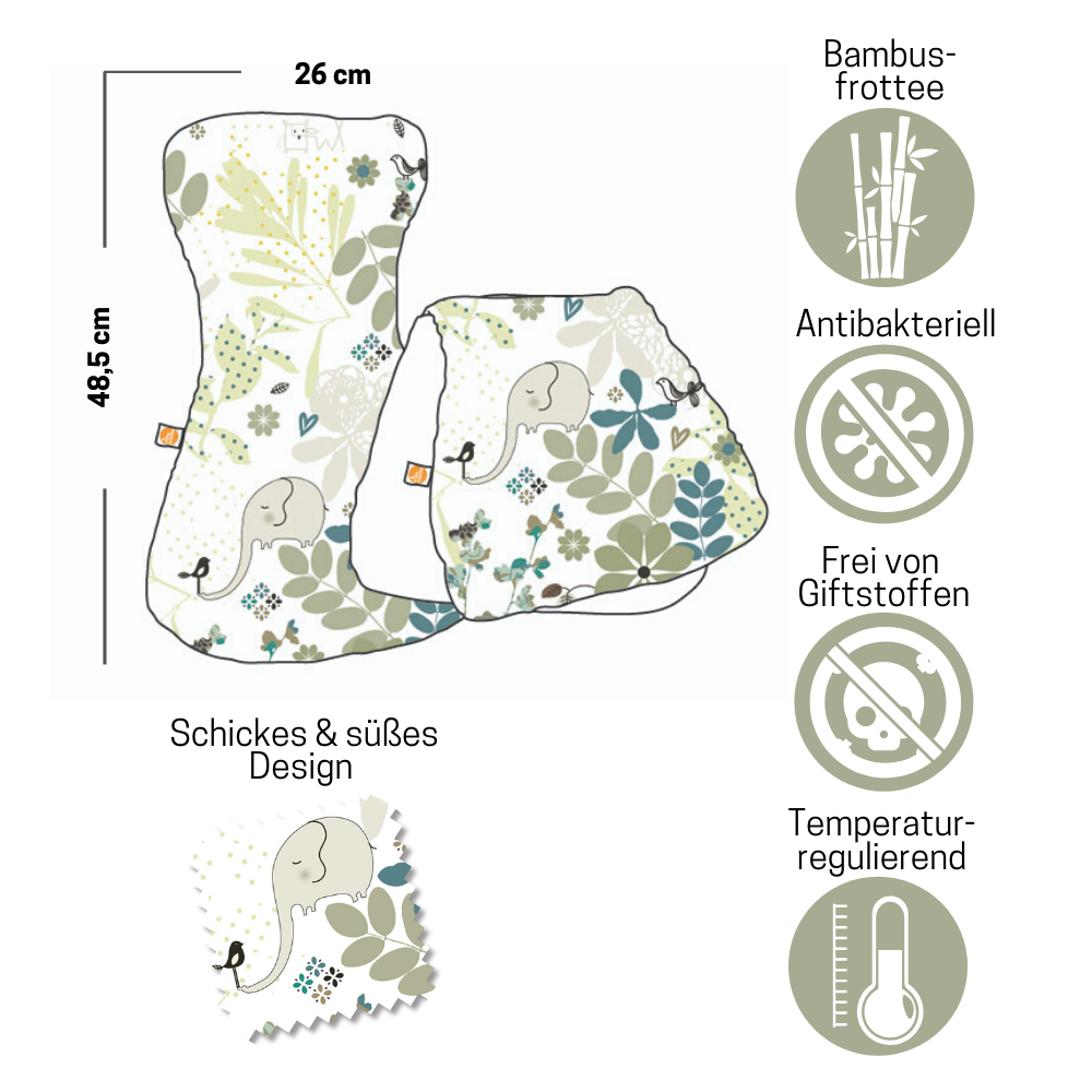 Das seidenweiche Millemarille Spucktuch ist auch als Kuscheltuch heiß begehrt! Highlights: nierenförmig – liegt optimal auf der Schulter Bambusfrottee: seidenweich, extra saugstark, antibakteriell & temperaturausgleichend praktisch für unterwegs!