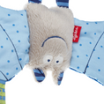 Bild in Galerie-Betrachter laden, Babyanhänger Fledermaus in Blau, Plüschspielzeug mit Glöckchen, ideal für Babyschalen und Kinderwagen von sigikid
