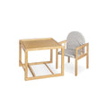 Bild in Galerie-Betrachter laden, Kombi-Hochstuhl 'Lene', klar lackiertes Holz, wandelbar von Hochstuhl zu Stuhl und Tisch, für Babys und Kleinkinder
