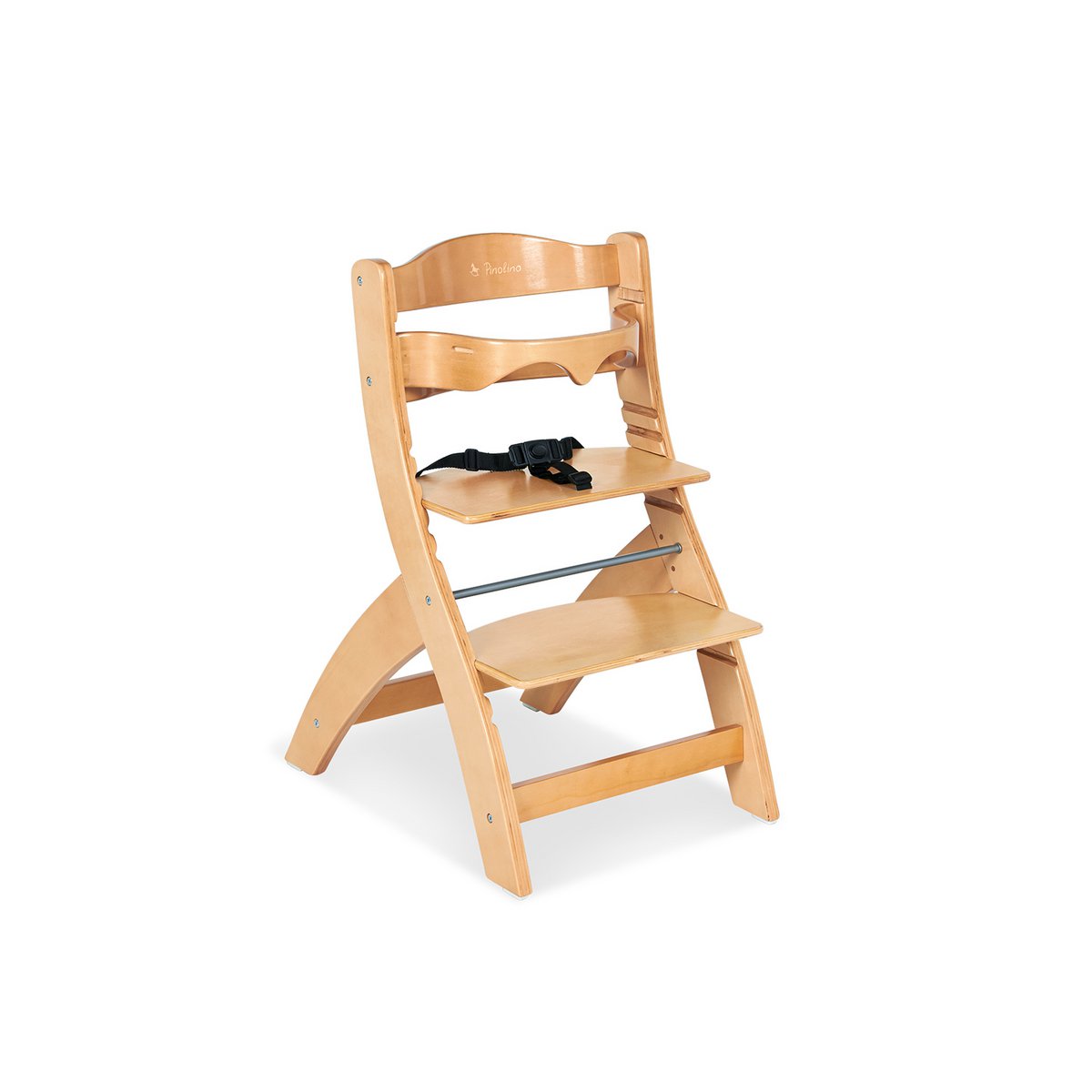 Pinolino | Stufenstuhl 'Thilo', klar lackiert