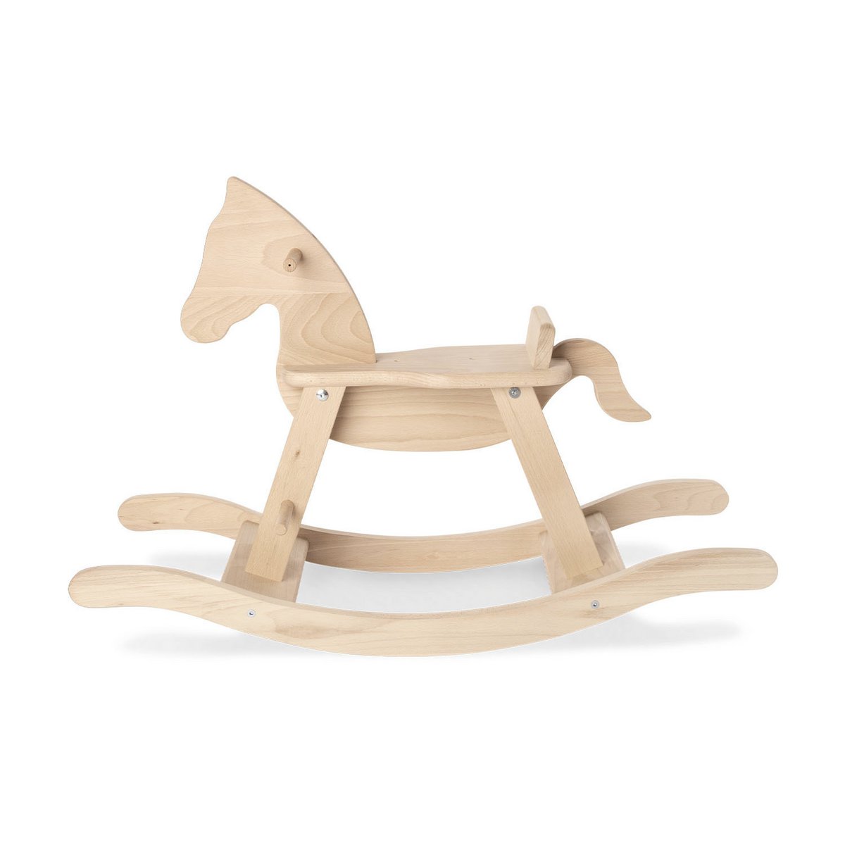 Schaukelpferd 'Pinolino' aus Holz (mit Sicherheitsring, )naturfarben, ohne Sicherheitsring  ideal für kleine Kinder ab 1 Jahr.